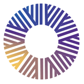 circle logo of many colors