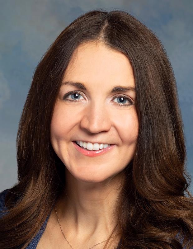smiling woman with long hair